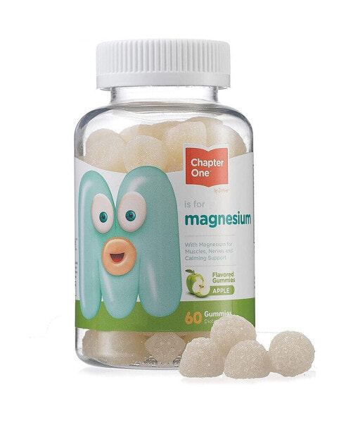 Chapter One Apple Flavored Magnesium for Kids - 60 Flavored Gummies