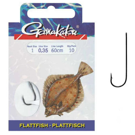 Крючок рыболовный Gamakatsu Booklet Flatfish 5013F Tied 0.350 мм