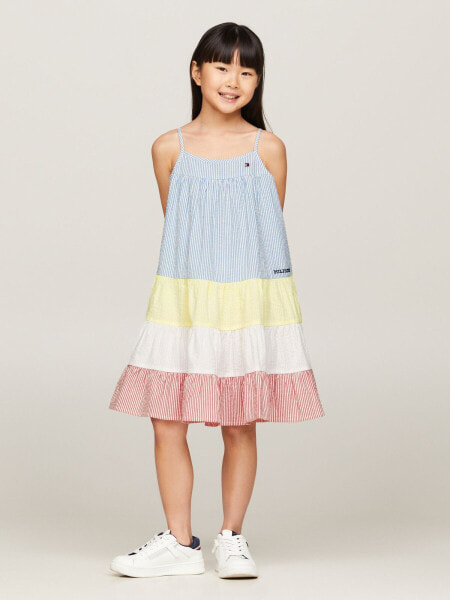 Kids' Mixed Stripe Seersucker Dress