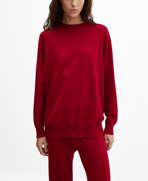 Women's Round-Neck Knitted Sweater