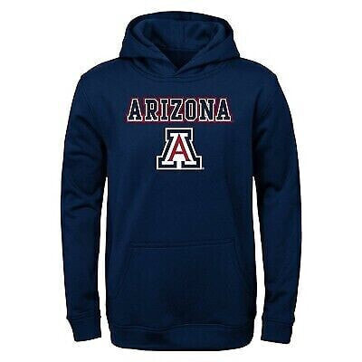 NCAA Arizona Wildcats Boys' Poly Hooded Sweatshirt - M