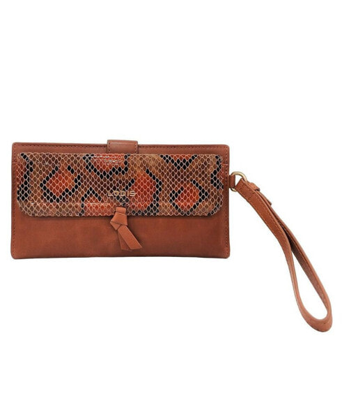 Кошелек Lodis Elia Python Wristlet