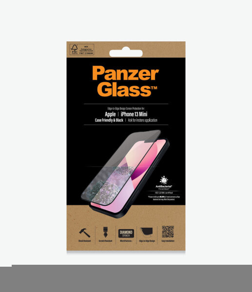 Чехол для iPhone 13 5.4 с защитным стеклом PanzerGlass Case Friendly