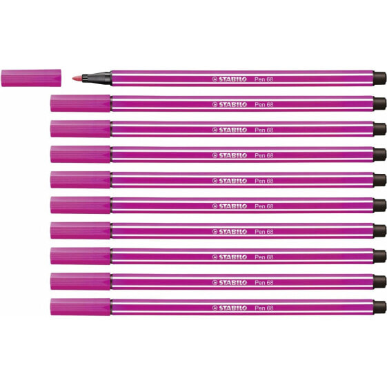 Felt-tip pens Stabilo Pen 68 Pink (10 Pieces)
