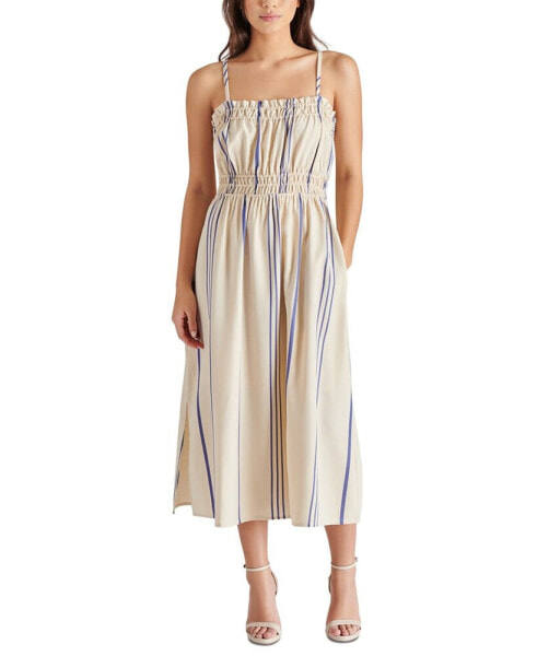 Women's Zuri Striped Smocked Midi Dress