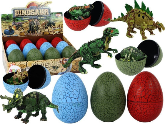 Figurka LeanToys Jajo Figurka Dinozaura 3 Kolory 9cm