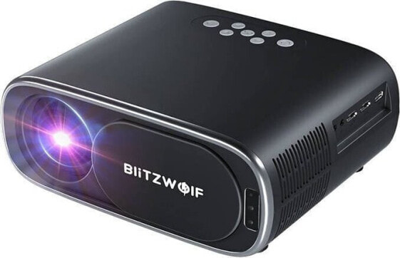 Projektor Blitzwolf Rzutnik / Projektor LED BlitzWolf BW-V4 1080p, Wi-Fi + Bluetooth (czarny)