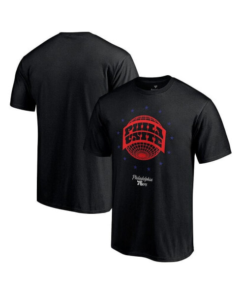 Men's Black Philadelphia 76Ers Phila Unite Hometown Collection T-shirt