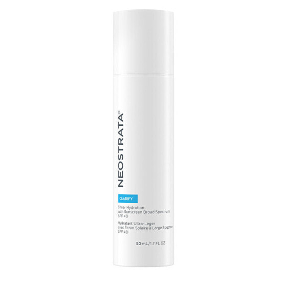 Oil-free skin lotion Clarify SPF 40 (Sheer Hydration Sunscreen Broad Spectrum SPF 40) 50 ml