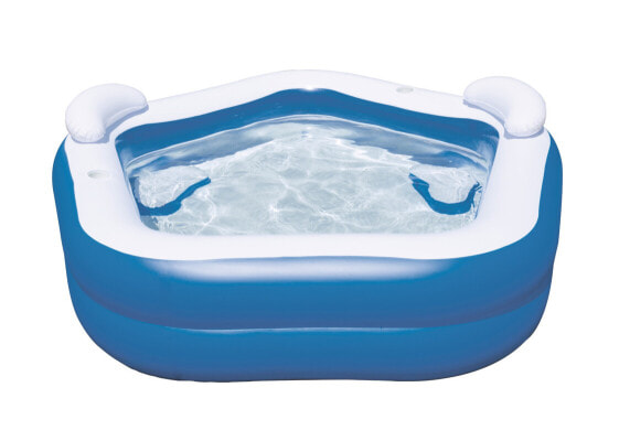 Lay-Z-Spa Bestway Family Fun Pool - Inflatable pool - 575 L - Square - 3 yr(s) - Vinyl - Blue - White