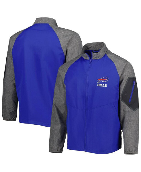 Men's Royal Buffalo Bills Hurricane Raglan Full-Zip Windbreaker Jacket