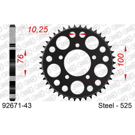 AFAM 92671 rear sprocket