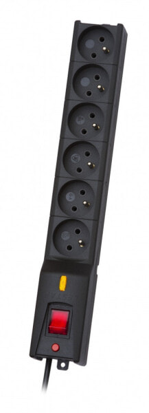 Lestar LX 610 G-A K.:CZ 3.0M - 5 m - 230 AC outlet(s) - Indoor - Type E - Black - 250 V