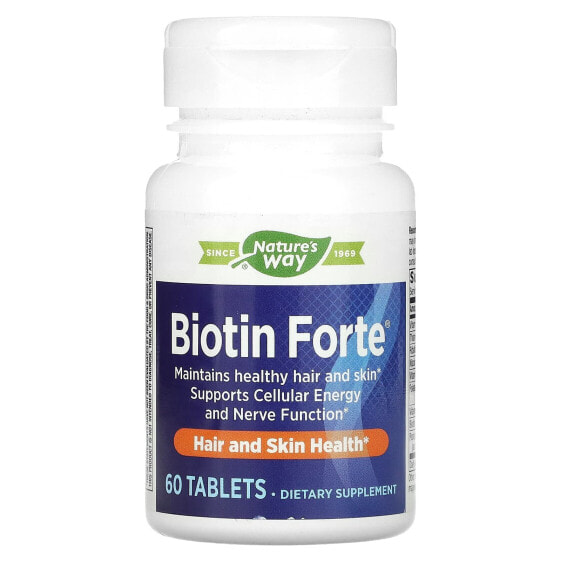 Витаминный комплекс Biotin Forte, 60 таблеток NATURE'S WAY