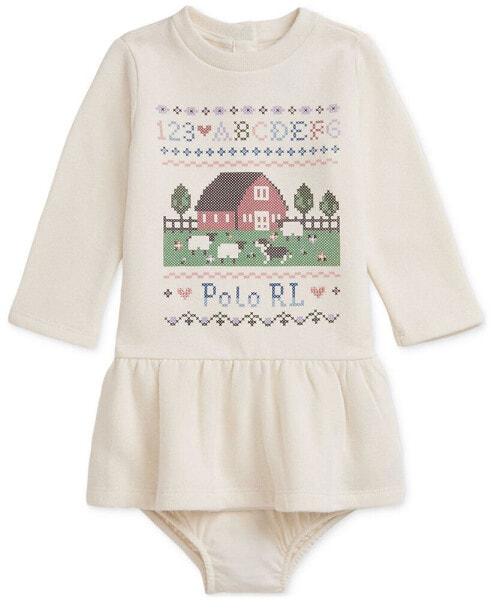 Baby Fleece Barn Graphic-Print Dress