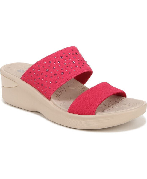 Sienna Bright Washable Slide Wedge Sandals