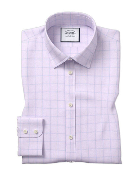 Charles Tyrwhitt Egyptian Texture Check Shirt Men's 16.5" - 35" Sing