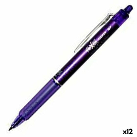 Ручка Pilot Frixion Clicker Стираемые чернила Фиолетовый 0,4 mm 12 штук