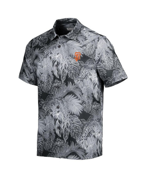 Men's Royal Chicago Cubs Bahama Coast Luminescent Fronds IslandZone Button-Up Camp Shirt