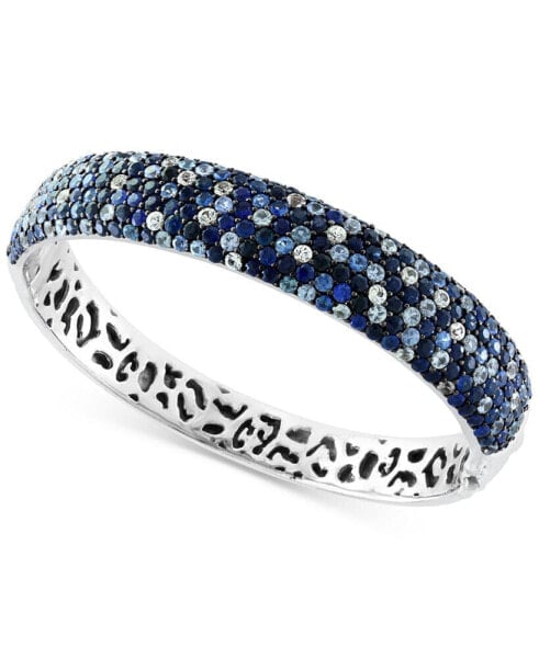 EFFY® Multi-Sapphire Ombré Bangle Bracelet (13-1/3 ct. t.w.) in Sterling Silver
