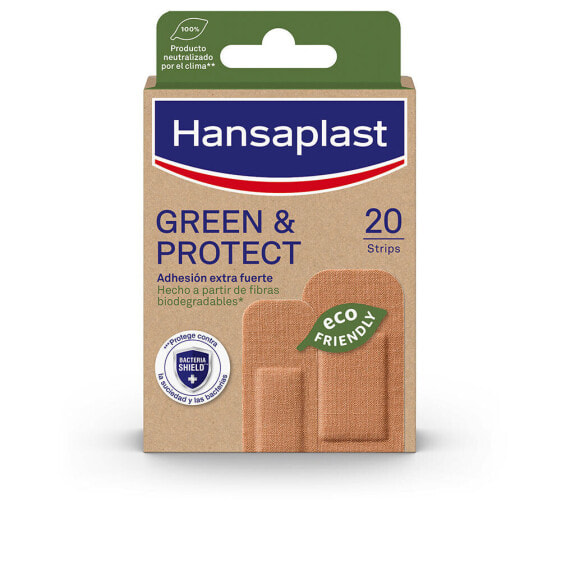 Пластырь защитный HANSAPLAST GREEN & PROTECT, 2 размера, 20 шт.