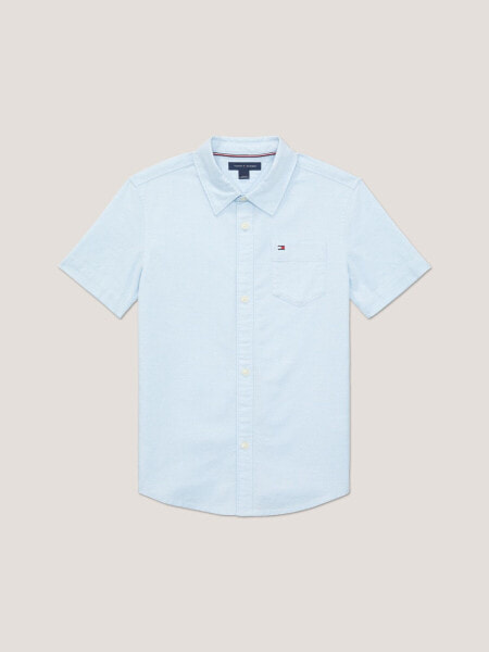 Рубашка с коротким рукавом Tommy Hilfiger для мальчиков Kids' Short-Sleeve Stretch Oxford Shirt