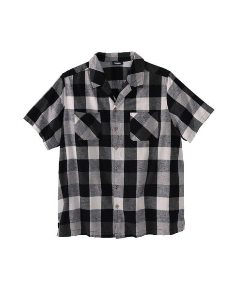 Big & Tall Hemp Short Sleeve Button Down