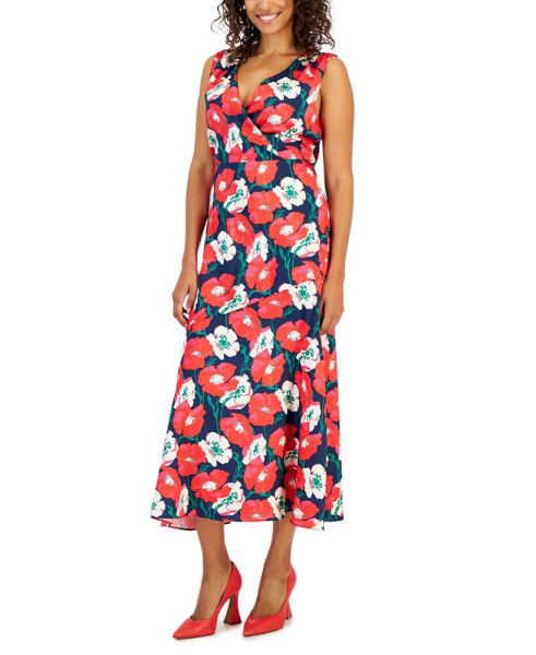 Women's Floral Chiffon A-Line Dress