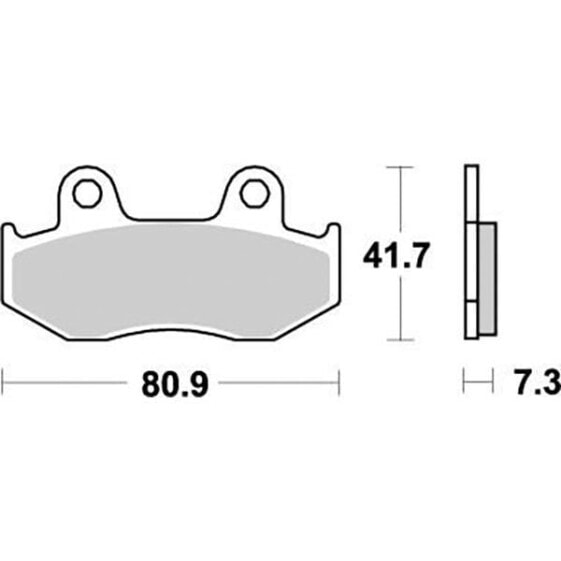 MOTO-MASTER Honda 090421 Sintered Brake Pads