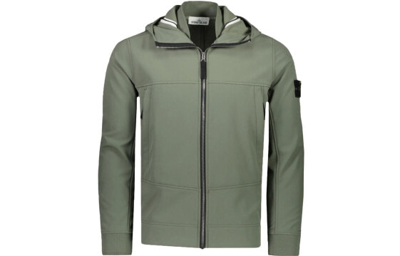 Куртка мужская с капюшоном STONE ISLAND FW21 Logo 7515Q0122-V0055