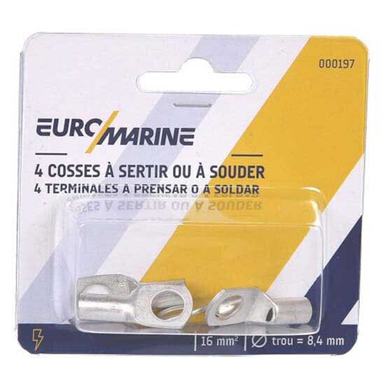 EUROMARINE 16 mm2 Crimp&Solder Eyelet Terminal 4 Units