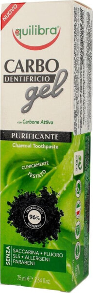 Зубная паста Equilibra Pasta do zębów Carbo Gel Charcoal 75ml
