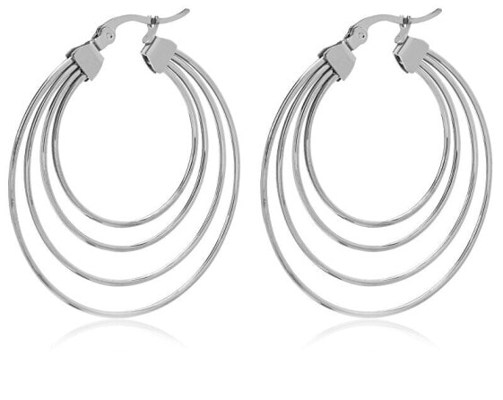 Luxury steel rings earrings