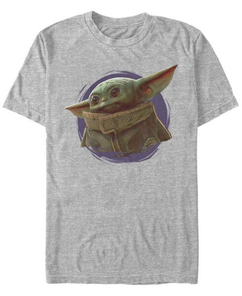 Star Wars The Mandalorian The Child Purple Smoke Short Sleeve Men's T-shirt