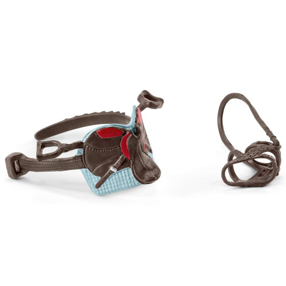 Игровой набор Schleich 42489 Horse Club Saddle & Bridle for Hannah (Комплект седла и уздечки для Ханны)