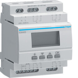 Hager EGN400 - Time switch - Digital - Wireless - Gray - Plastic - IP20