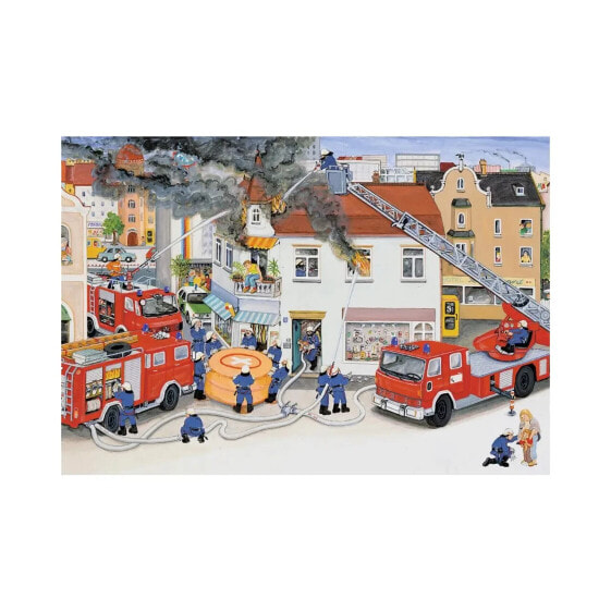 Puzzle Verkehrsunfall Brand in der Stadt