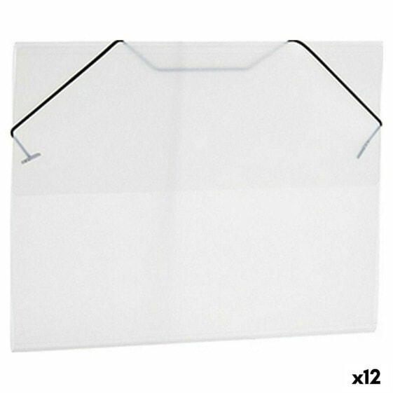 Folder Black Transparent A4 (26 x 1 x 35,5 cm) (12 Units)