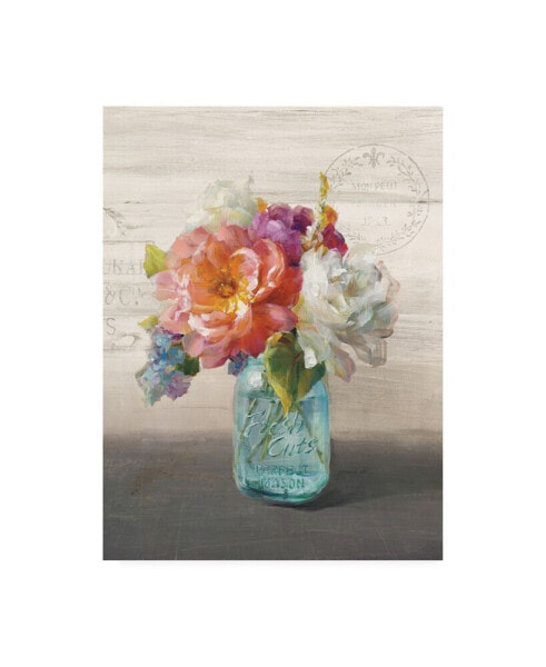 Danhui Nai French Cottage Bouquet I Crop Canvas Art - 15.5" x 21"