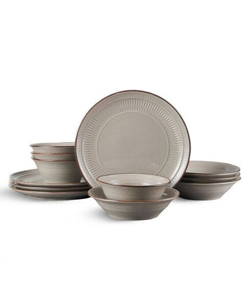 Easton 12 Piece Dinnerware Set