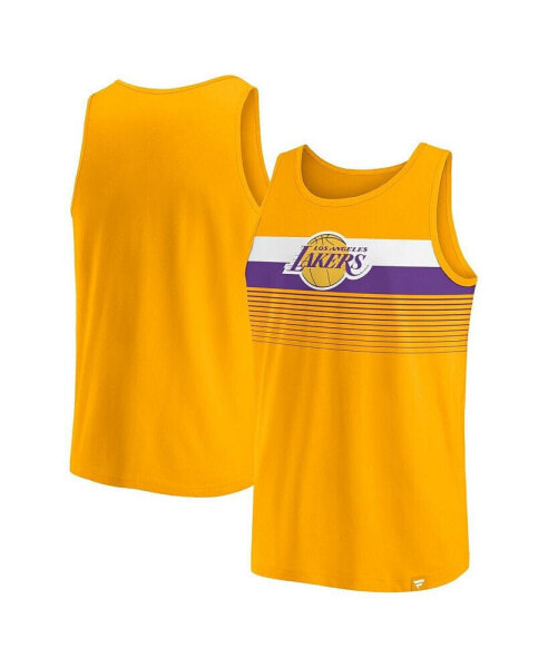 Men's Gold Los Angeles Lakers Wild Game Tank Top
