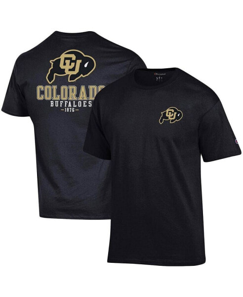 Men's Black Colorado Buffaloes Stack 2-Hit T-shirt