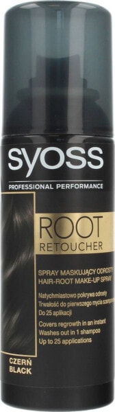 Спрей для волос Syoss Root Retoucher для маскировки отросших корней черный 120 мл