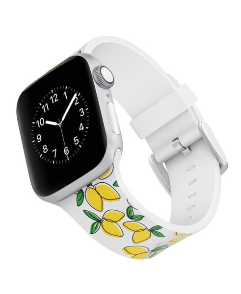 Ремешок для часов WITHit dabney Lee Цитрусовый силиконовый браслет, совместимый с Apple Watch 38/40/41 мм