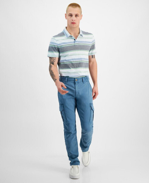 Men's Garment-dyed Straight-Fit Morrison Tapered Cargo Pants, Created for Macy's