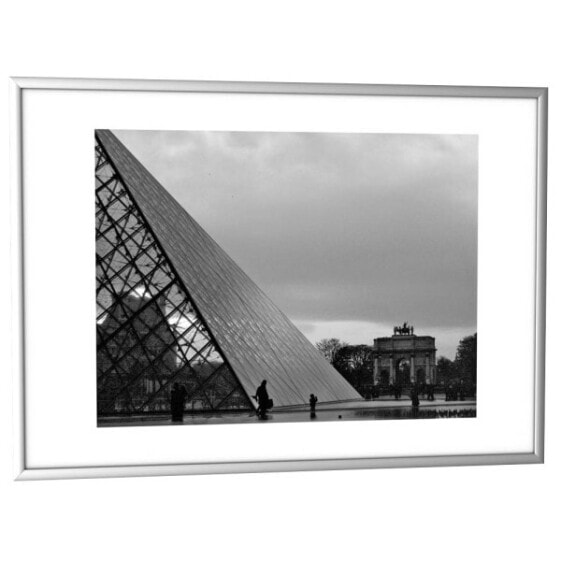 PAPERFLOW 6CCFA3.35 - Aluminium - Perspex - Grey - Picture frame set - Rectangular - Landscape/Portrait - 427 mm
