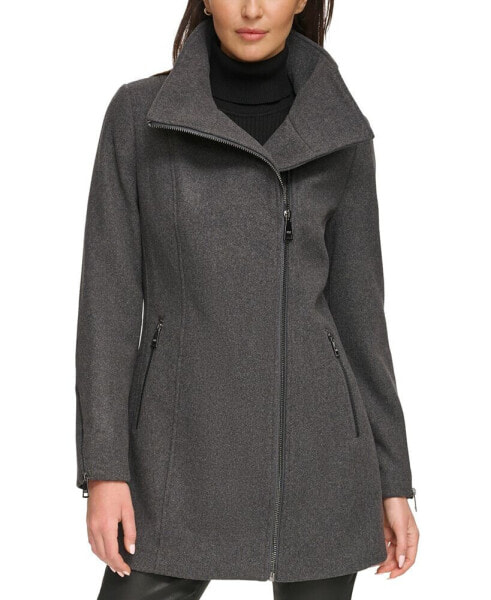 Womens Asymmetrical Zip Coat, Created for Macys