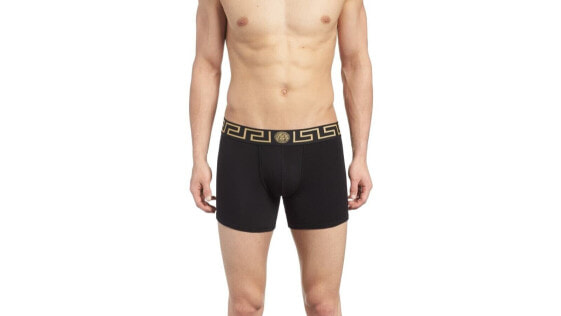 Versace Iconic Men Low-rise Boxer Trunk Underwear Black Size 5 large 260102