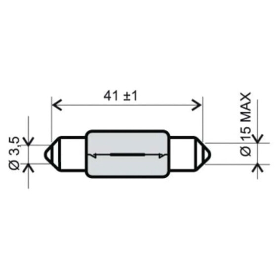 FLOSSER 6V 15W 15 x 42 mm plafonier bulb