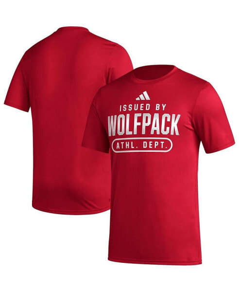 Men's Red NC State Wolfpack AEROREADY Pregame T-shirt